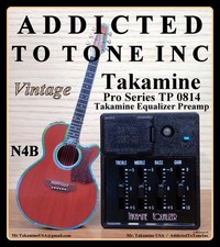 Preamplificador Takamine Vintage Pro Series N4B (Ecualizador de Takamine) / Nuevo de Lote Antiguo / Probado 100%