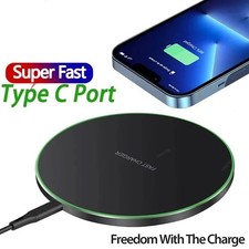 100W Fast Wireless Charger Charging Pad For iPhone 15 14 13 12 11 X & Samsung UK