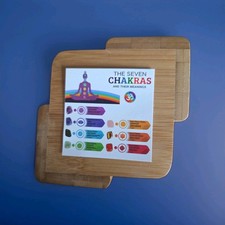 Multi Tumbled Chakra Gemstones With Rose Quartz Pendant 20 In Stainless Chain