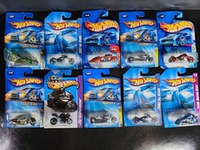 Lot of 10 Hot Wheels Motorcycles 2007 Rebel Rides Realistix All Stars