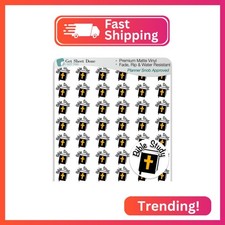 Bible Planner Stickers / 54 tickers 1/2" / Bible Study Christian Faith Religio
