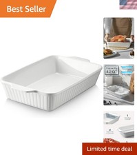 Casserole Dish, 9x13 Ceramic Baking Dish, Large Lasagna Pan Deep for Oven, 4....