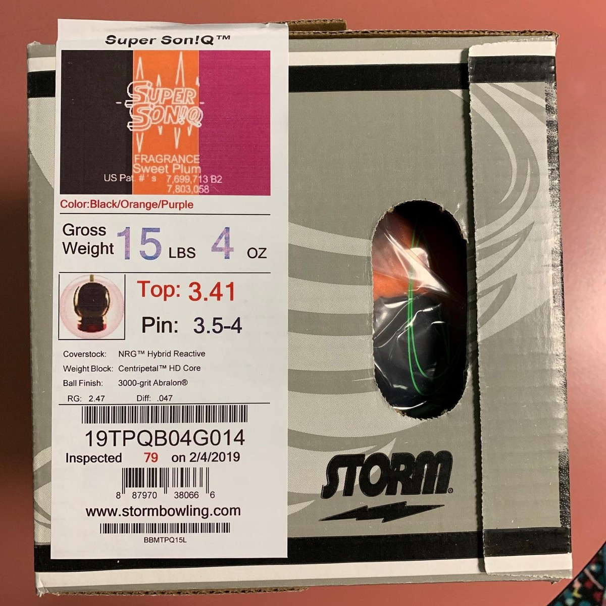 Storm Super Soniq 15 lbs NIB Bowling Ball! Free Shipping