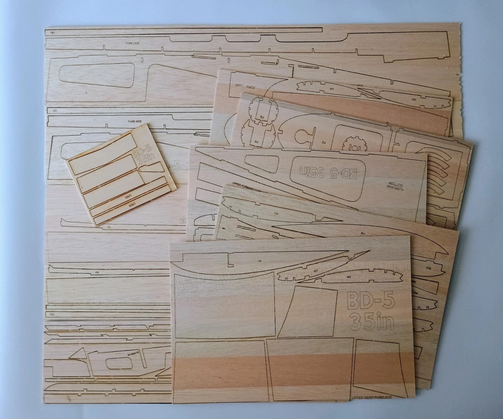 BD-5 35" WS RC Airplane Kit Laser Cut Balsa & Ply Short Kit + Printed ...