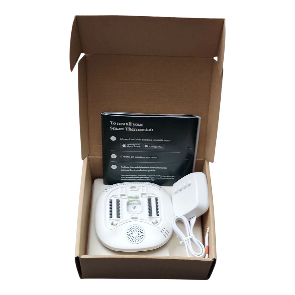 NEW ecobee4 Smart WiFi Thermostat Never Used Missing Part Alexa Read Description - Image 2 of 4