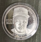 1 oz Ken Griffey Sr & Griffey Jr Seattle Mariners .999 Silver Baseball #5983
