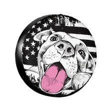 Spare Tire 15 Inch Tire Diameter 70-75cm27-29.5in American Flag And Dog