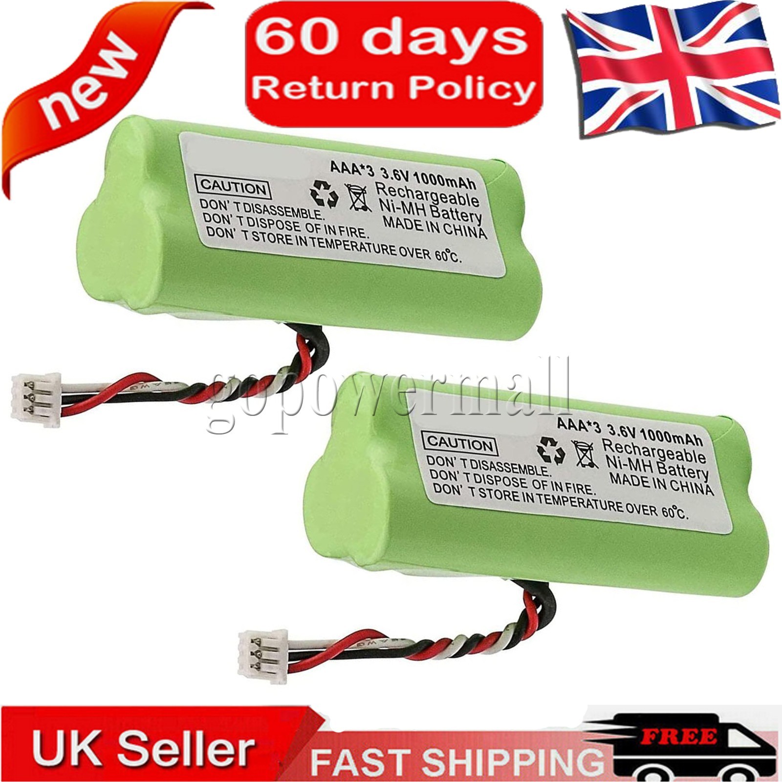 2x Battery for Symbol 82-67705-01 BTRY-LS42RAAOE-01 LS4278 DS-6878 K35466