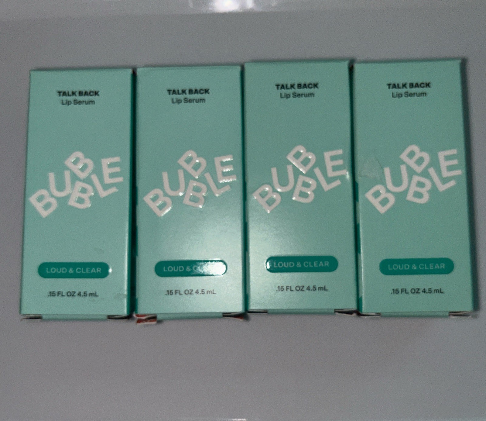 Bubble Skincare Talk Back Hydrating Loud & Clear Lip Serum, Unflavored, 4 Pack!