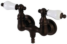 Kingston Brass AE36T Vintage Wall Mounted Clawfoot Tub Filler - Bronze
