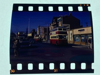 Huddersfield Trolley Bus 35mm Negative 18B 9M