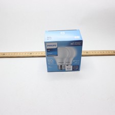 (2-Pk) Philips LED Light Bulb Daylight A19 60...