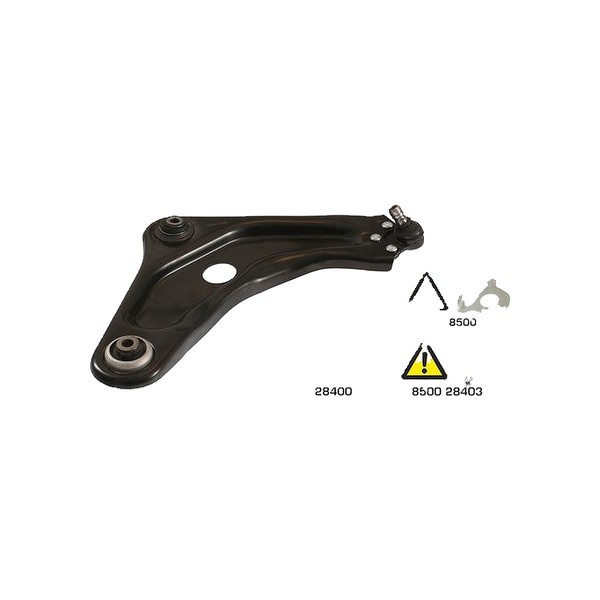 Lenker RadaufhäNgung Querlenker Mit Gummilager Triscan FüR U.A. Peugeot 208-image
