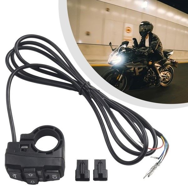 Eurowagens Motorrad Schalter Lenker Blinker Licht Ein Aus Taste Wasserdicht-image
