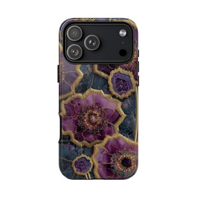 Phone Ink - iPhone | Galaxy | Pixel Case - Deep Purple Geode Amethyst