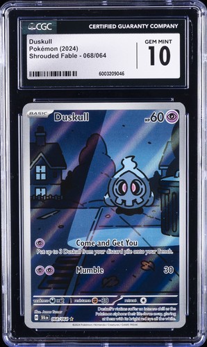 2024 POKÉMON SHROUDED FABLE ILLUSTRATION RARE-HOLO DUSKULL CGC 10 GEM MINT