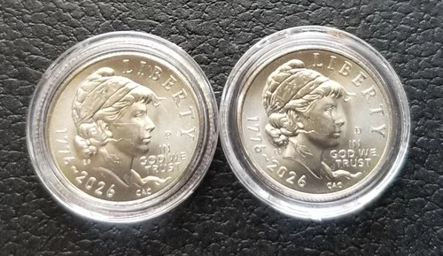 2026 10c Emerging Liberty Dime P&D ☆☆Uncirculated Two Coin Set in Capsules☆☆