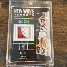 2024-25 Panini Noir - New Wave Jerseys Reed Sheppard #NWJ-SHP /99 (MEM, RC)