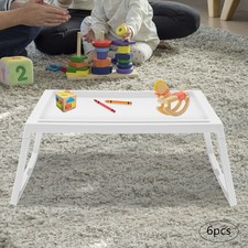 Laptop Table Stand Lap Sofa Bed Tray Foldable PC Notebook Desk With Phone Slot