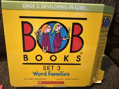 Scholastic Bob Books Set 3 Word Families Stage 3 Developing Reader 4-7 Years