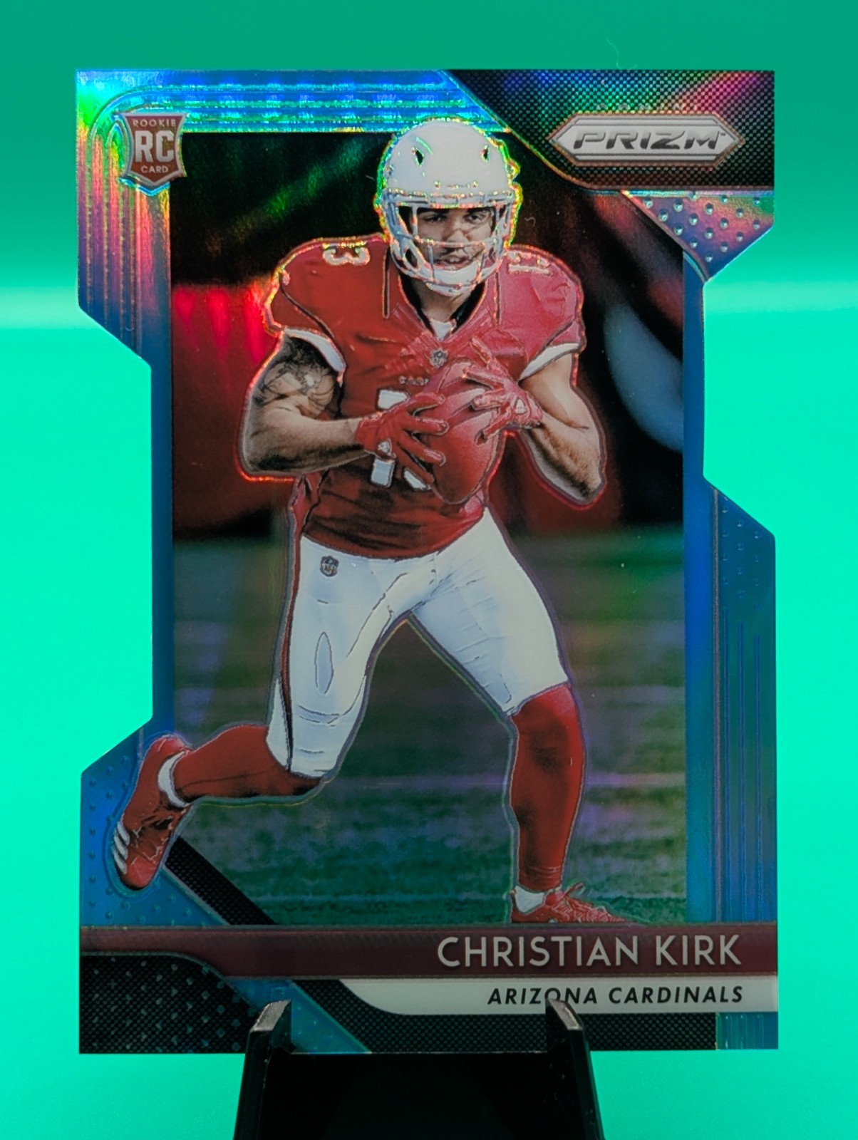 2018 Panini Prizm Christian Kirk #219 Rookie Light Blue Prizm /199 Die-Cut