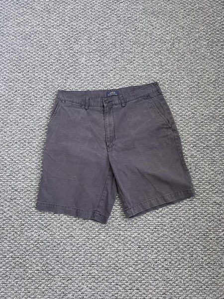 Men Polo Ralph Lauren Shorts Grey Cotton L #CHB7