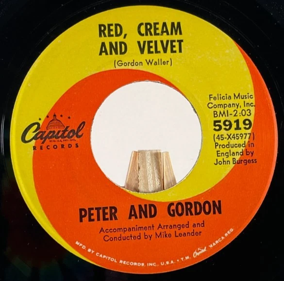 PETER GORDON - THE JOKERS / RED, CREAM AND VELVET—EX - Image 2 of 4