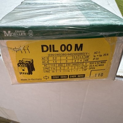 Leistungsschütz von Moeller Modell DIL 00 M DIL 00 NEU