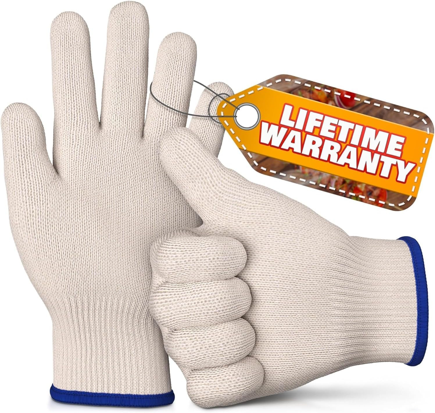 Heat Resistant Gloves for Cooking & Grilling – Aramid Oven Mitts Gloves with Fin