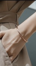 Copper Bangle Bracelet - 1/8 Wide. Will fit Women with a 6 1/2 to 7" wrist.