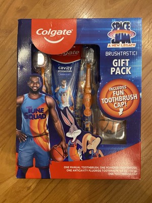 Colgate New Legacy Space Jam Brushtastic Basketball Kids Children Toothbrush 
