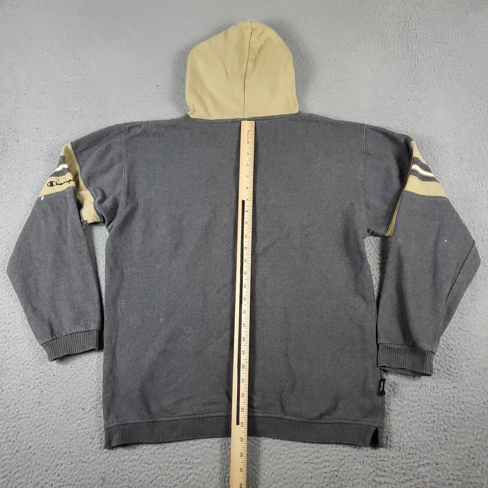 VETEMENTS Maglione Champion Ragazzo Grande Grigio Pullover Felpa con Cappuccio Bambini Giovani *