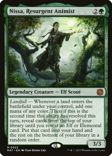 MTG Nissa, Resurgent Animist Playmat New Sealed Japan limited WotC