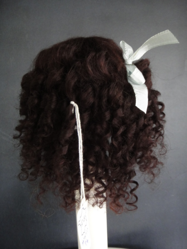 ANCIENNE PERRUQUE POUPEE 26cm Brun Naturel Mohair Cheveu ? Jouet Toy Doll Puppe EUR 29,90 - FR