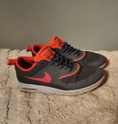 Nice NIKE Air Max Thea Grey & Coral Sz 10 Running Trainers VERY NICE Condition  
