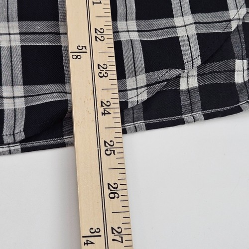 Top Rag & Bone Greta a quadri spalle scoperte nero donna taglia M preppy autunno - Foto 11 di 11