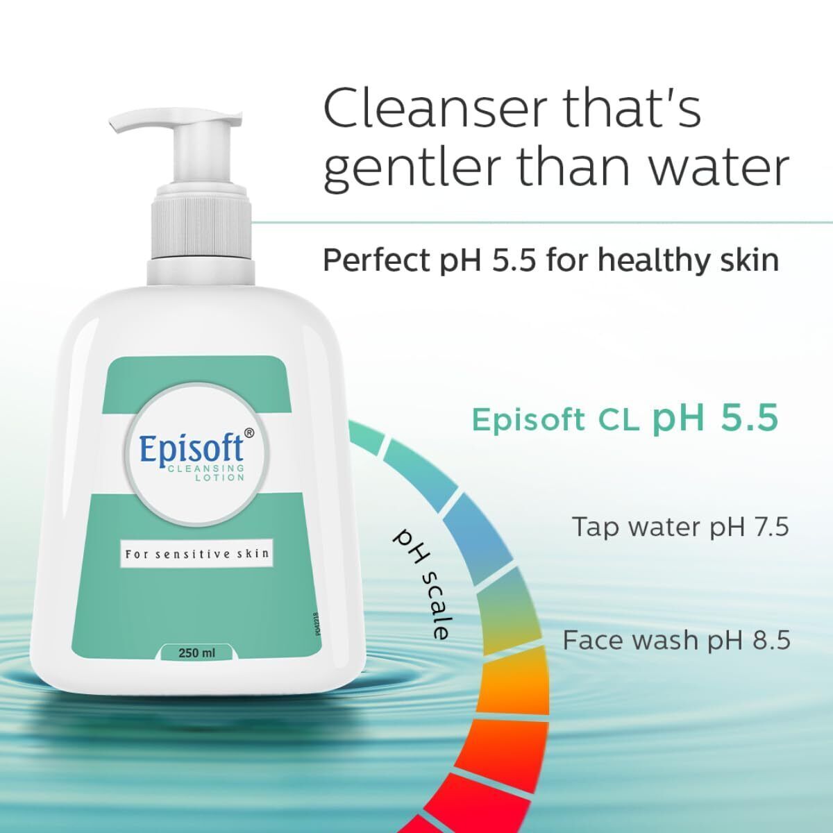 Episoft Cleansing Lotion for Sensitive & Dry Skin I Cleanser for face