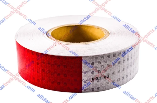 Qty2-Conspicuity Tape 2”x150’ Approved DOT-C2 Reflective Trailer Red White image 2