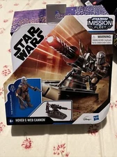 NEW SEALED STAR WARS MISSION FLEET “hover E-web cannon”the mandalorian rare Toy