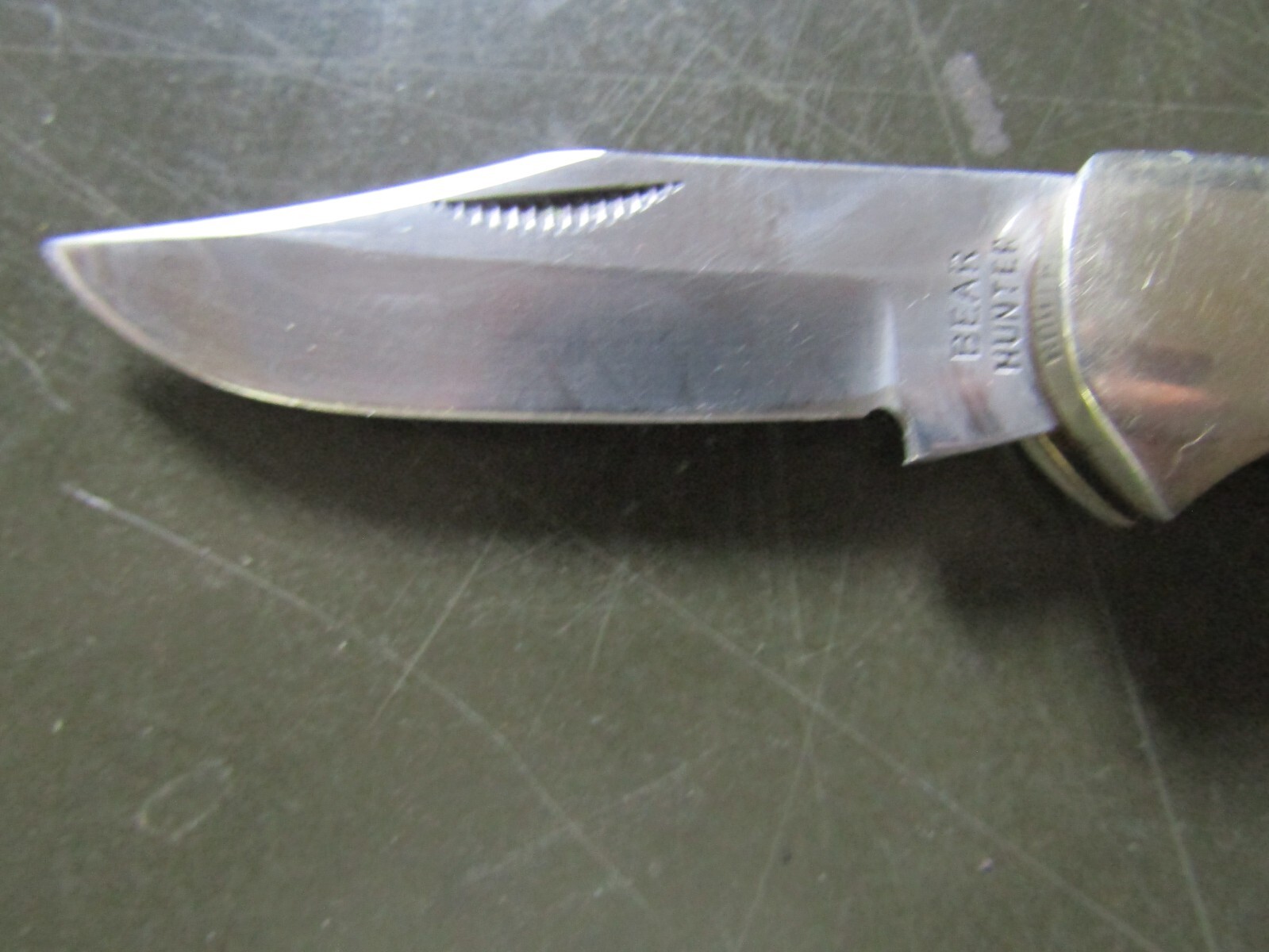 Vintage Bear Hunter Folding Knife eBay