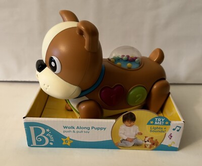 Walk Along Puppy Push & Pull Toy - Lights & Sounds