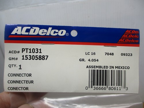 GM# 15305887 - ACD# PT1031 - OEM ACDelco Multi-Purpose Connector Pigtail - Picture 2 of 4