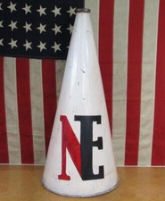 Vintage 1940s North Eastern Cheerleader Megaphone Cheer BullHorn Football 29" PA