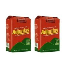 Cafe Adjuntas 14 oz - Dark Roast Puerto Rican Ground Coffee (2 pack)