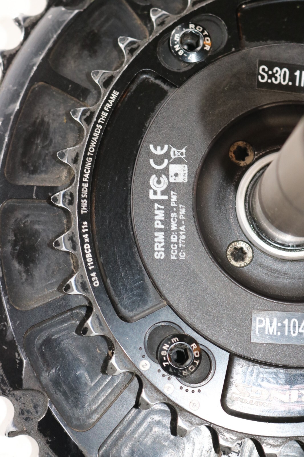 Shimano Dura Ace FC-SR70 SRM PM7 Power Meter Crankset 50/34 Compact 172.5mm 9000