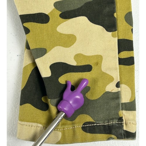 Vigoss The Austin Stretch Camo Ankle Skinny Pants Girls 7 Green Adjustable Waist - Picture 9 of 9