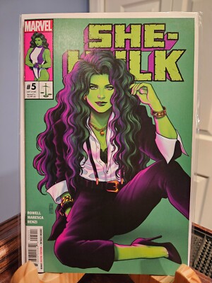 She-Hulk #5 NM Marvel Comics Jen Bartel Rainbow Rowell Roge Antonio 2022
