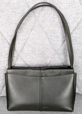 Wandler Carly Mini Shoulder Bag, Calfskin Leather, Pine Green, with Dust Bag