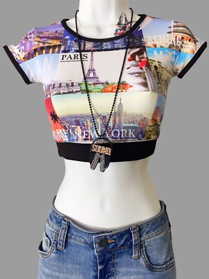 cute graphic crop tees