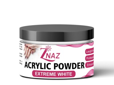 Acrylpulver - schnelltrocknend, stark, glatte Anwendung, extrem weiß
